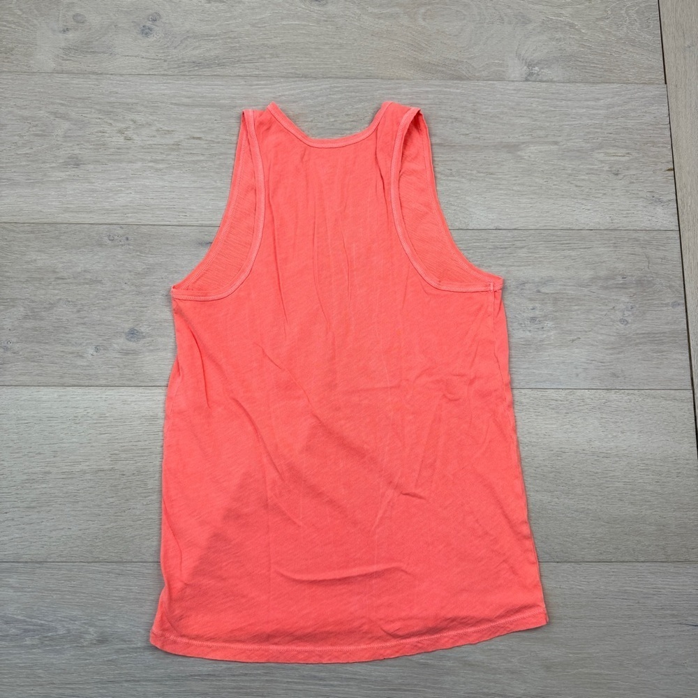 J. Crew Bright Coral Cotton Top - Picture 3 of 6